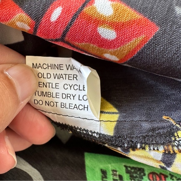 Andrade Hawaiian Shirt Mens XL Casino Cards Slots All Over Print Button Up Vegas - Picture 6 of 9